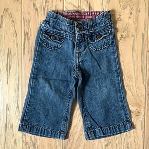 Rider’s by Lee 12 Month Baby Girl Jeans, Medium Blue Denim